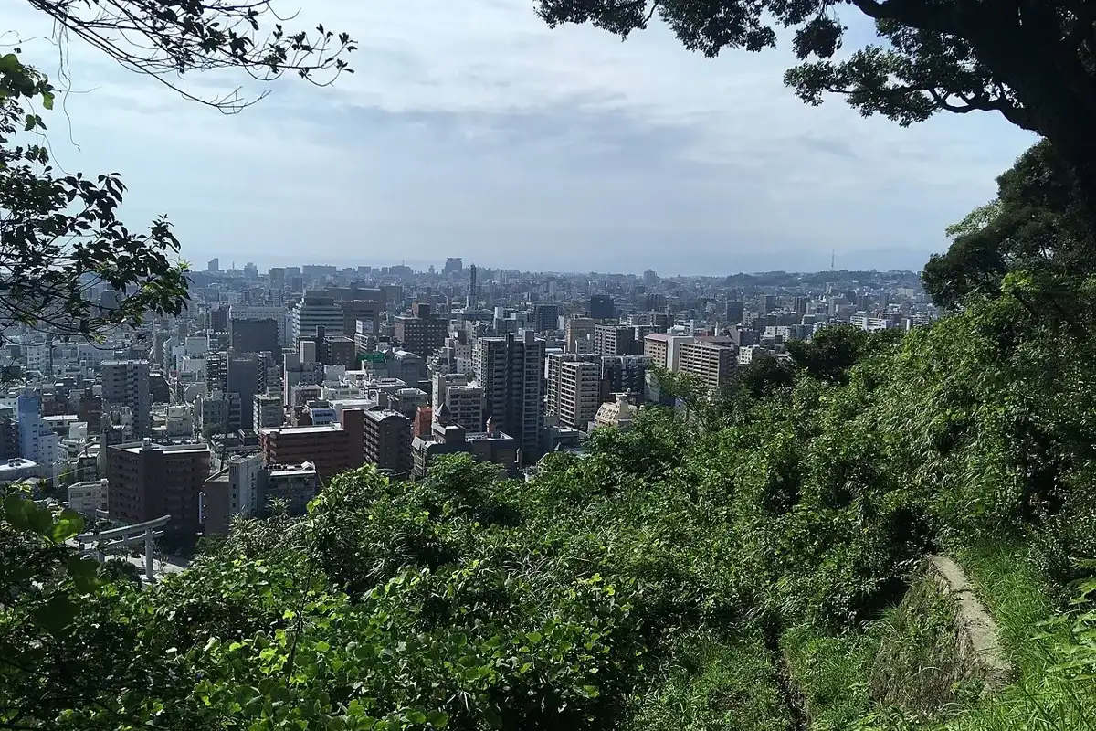 城山から見た鹿児島市街